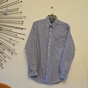Ralph Lauren Classic Fit Gingham Oxford Shirt For Men
